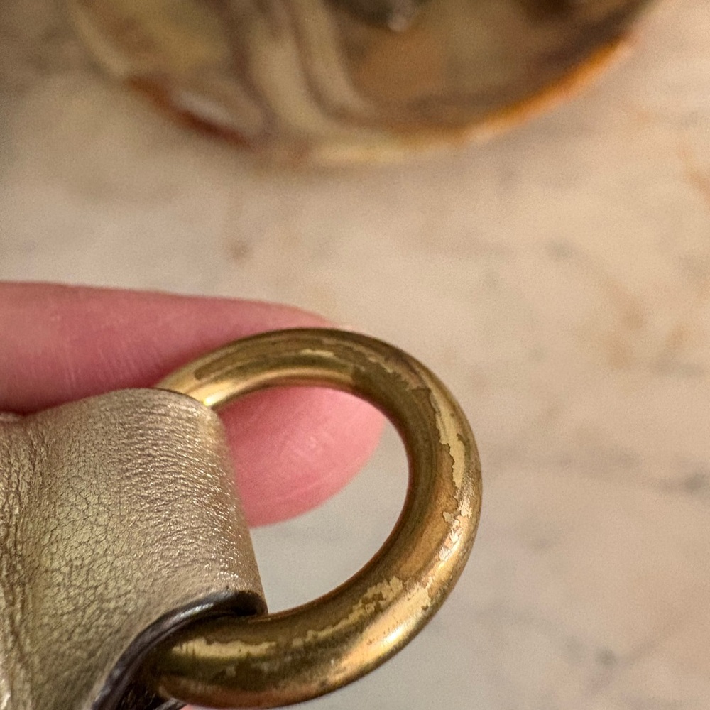 Coach Signature Metallic Wristlet - Picture 5 of 16